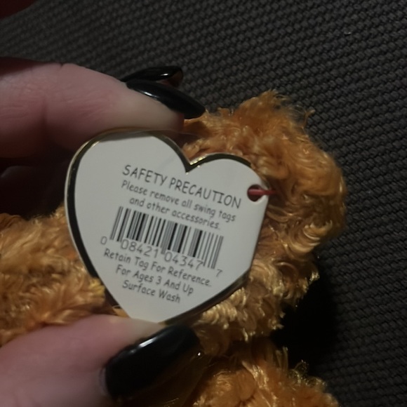 TY 100th Anniversary beanie baby Teddy The Bear with Gold Commemorative Coin. - Picture 10 of 11